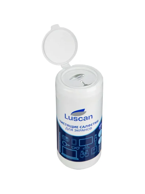Салфетки д/экранов Luscan, туба, а/бакт, 100шт, 13х17