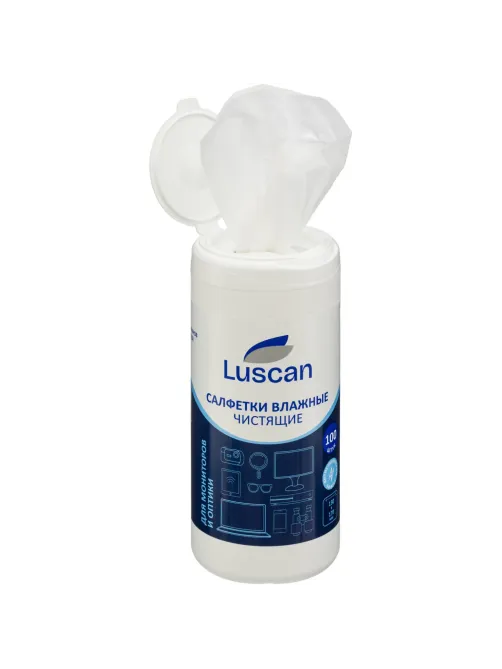 Салфетки д/экранов Luscan, туба, 100 шт, 130х170
