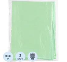 Салфетки хозяйственные HQ Profiline д/глян пов 30х40см 170г/м2 зелен 2шт/уп
