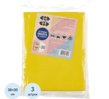 Салфетки хозяйственные MEULE ECONOM SMARTS вискоза 3 цвета 38x30см 3 шт/уп