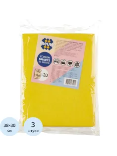 Салфетки хозяйственные MEULE ECONOM SMARTS вискоза 3 цвета 38x30см 3 шт/уп