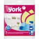 Салфетки хозяйственные YORK 34х35см вискоза перфор в ассорт 3шт/уп_020030