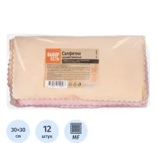 Салфетки хозяйственные Выбор Есть из микрофибры 30х30см, 170г/м2, 12шт/уп