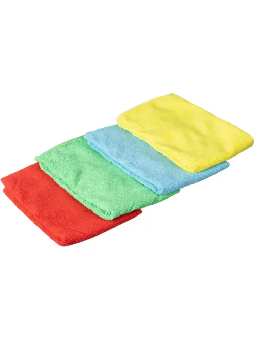 Салфетки хозяйственные Luscan из микрофибры универс 220г/м2 40х40см 4шт/уп