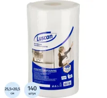 Салфетки хозяйственные Luscan спанлейс 45г/м2, 25,5х20,5см, 140л/рул