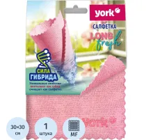 Салфетка хозяйственная YORK 30х30см ЛонгФреш микроф_026250