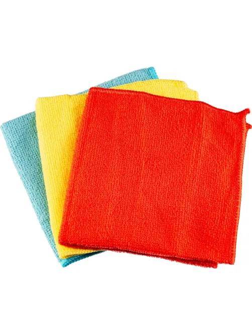 Салфетки хозяйственные из микрофибры универсальные 180gsm, 30х30см, 3шт/уп