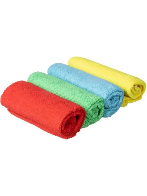 Салфетки хозяйственные Luscan из микрофибры универс 220г/м2 40х40см 4шт/уп