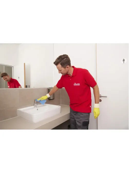 Салфетки хозяйственные Vileda Professional МикронКвик40х38син.5шт/уп_170635