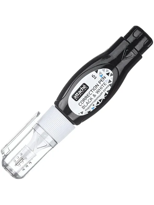 Корректирующий карандаш 6мл Attache Selection Black & White мет нак