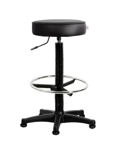 Кресло _табурет кассира UN_Solo gtsN3 ring base высокая база/кз чер v4