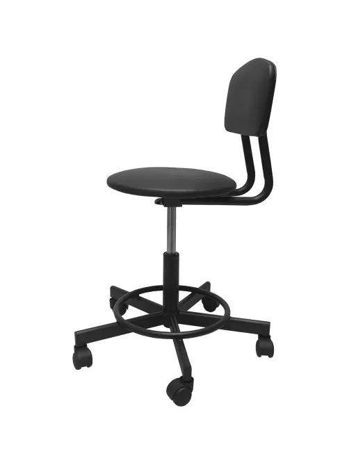 Стул лабораторный КО_EChair 231 PU (РС 97/12) к/з черный, газлифт