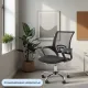 Кресло ТП 304 LT сетка/ткань,черный,хром