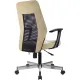Кресло VB_EChair 225 DSL беж/черн Light-21 сетка/ткань хром