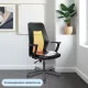 Кресло VB_EChair-225 PTW к/з черный, сетка оранжевая (TW38-3)
