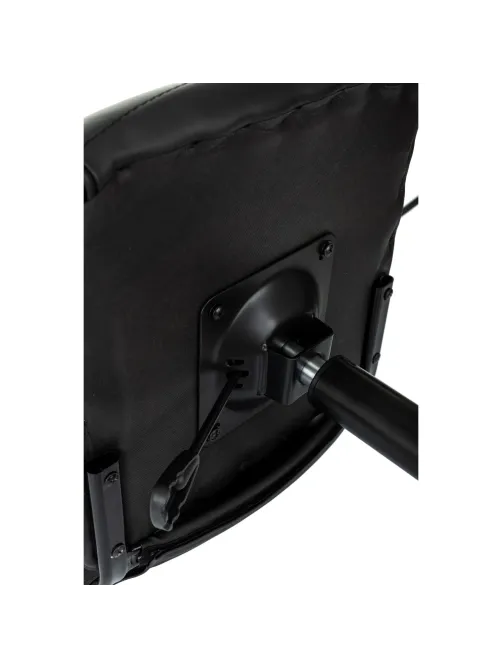 Кресло VB_EChair 303 PU черный эко.кожа крестов. металл черный