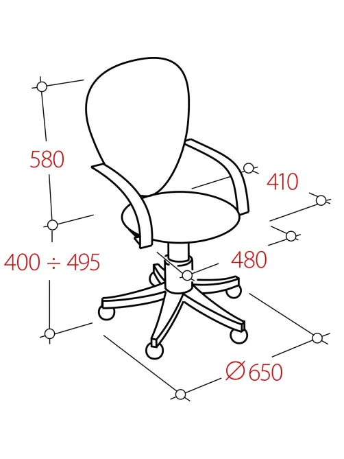 Кресло VB_EChair-225 DSL PTW к/з бежевый OR-10/сетка черная TW, хром
