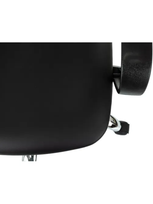 Кресло БР Комус Мебель Echair 396 LT, экокожа, черный, хром