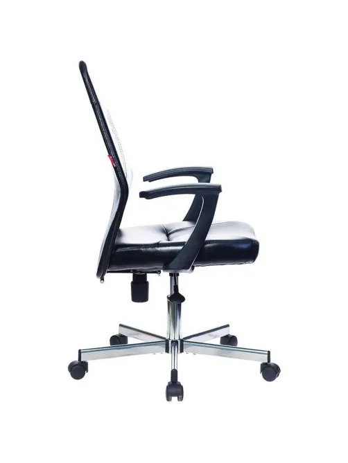 Кресло VB_EChair-224 DSL PPU к/з черный, хром