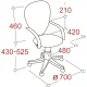 Кресло VB_Echair-330 ТC ткань черный пластик