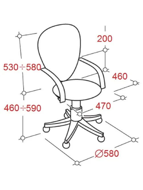 Кресло UP_Prestige жест.подл.Самба ткань серая C02/ТК3