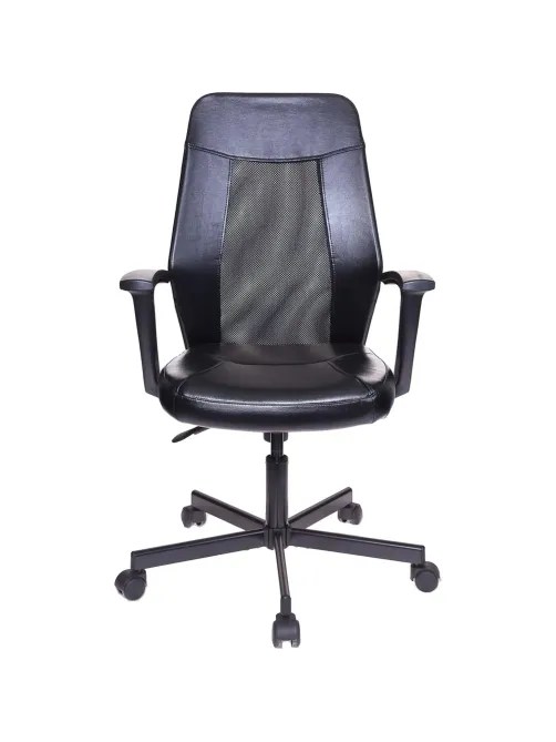 Кресло VB_EChair-225 PTW к/з черный, сетка черная