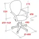 Кресло UT_Easy Chair 308 сетка/ткань, черный, 2603/W-11