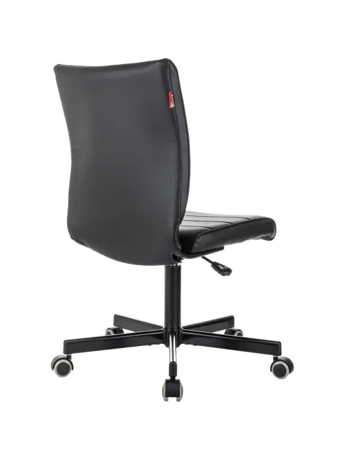 Кресло VB_EChair 303 PU черный эко.кожа крестов. металл черный