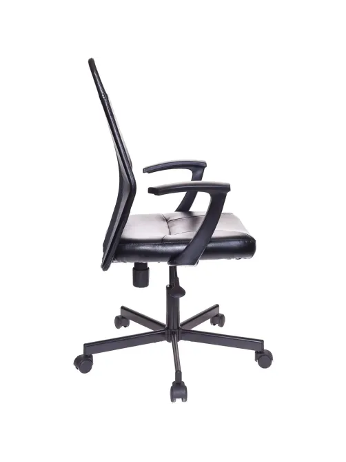 Кресло VB_EChair-225 PTW к/з черный, сетка черная