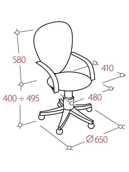 Кресло VB_EChair-224 DSL PPU к/з бежевый OR-10, хром