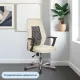 Кресло VB_EChair-225 DSL PTW к/з бежевый OR-10/сетка черная TW, хром