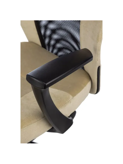 Кресло VB_EChair 225 PTW беж/черн Light-21 сетка/ткань металл