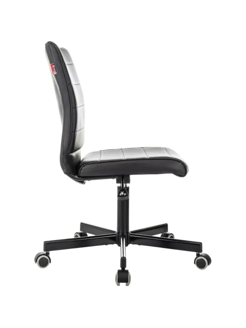 Кресло VB_EChair 303 PU черный эко.кожа крестов. металл черный