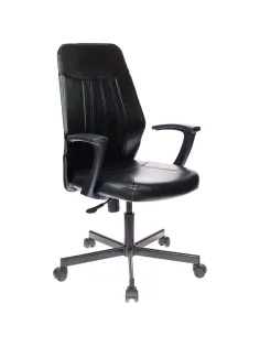 Кресло VB_EChair-224 PPU к/з черный, металл