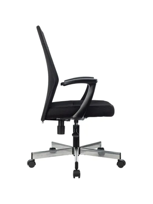 Кресло VB_EChair 225 DSL черный сетка/ткань хром