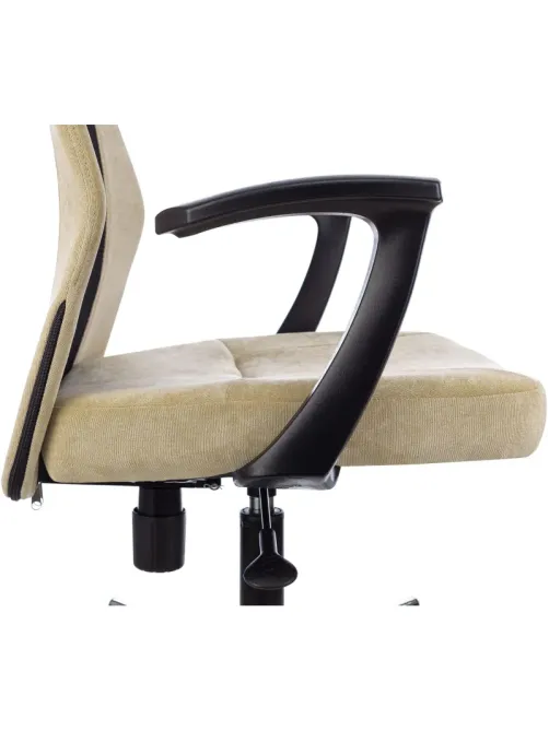Кресло VB_EChair 225 DSL беж/черн Light-21 сетка/ткань хром