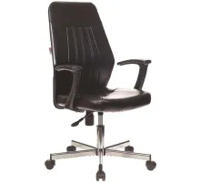 Кресло VB_EChair-224 DSL PPU к/з черный, хром
