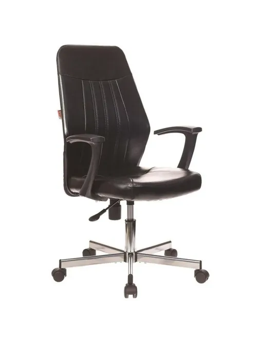 Кресло VB_EChair-224 DSL PPU к/з черный, хром