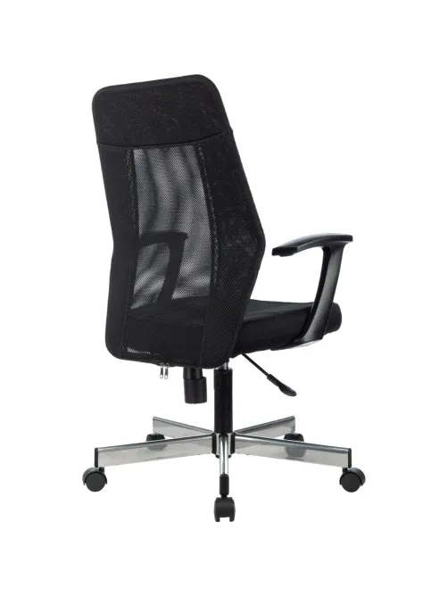 Кресло VB_EChair 225 DSL черный сетка/ткань хром