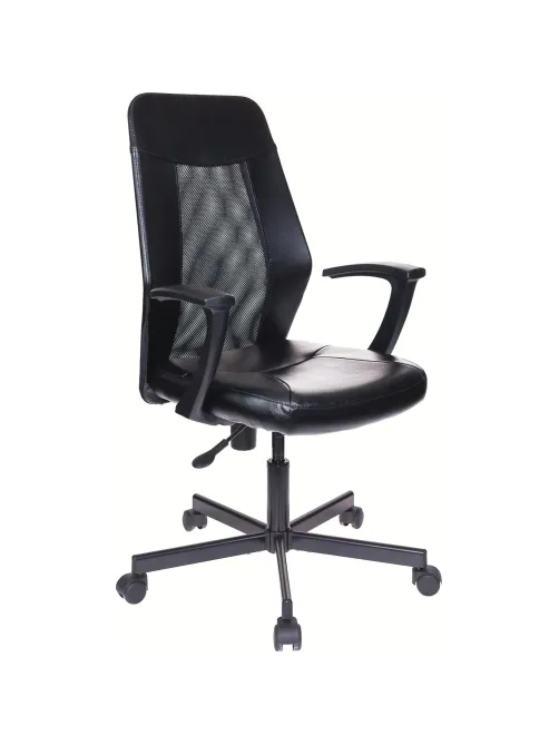Кресло VB_EChair-225 PTW к/з черный, сетка черная