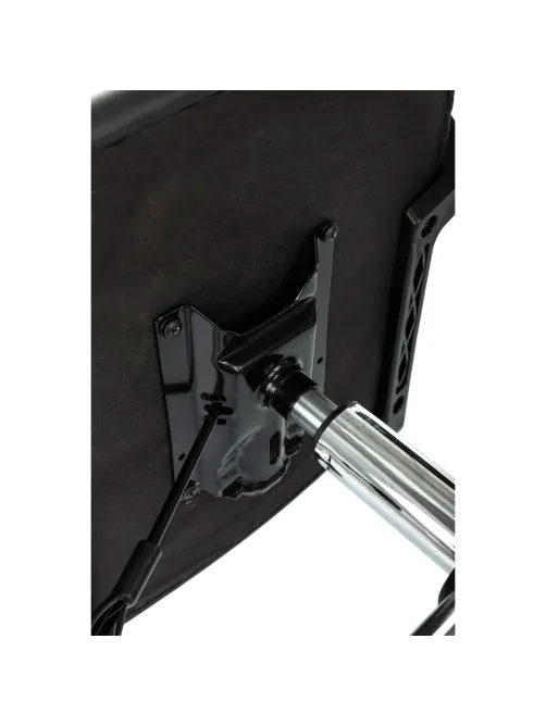 Кресло БР Комус Мебель Echair 396 LT, экокожа, черный, хром
