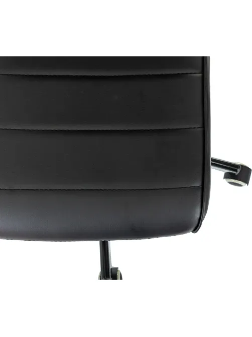 Кресло VB_EChair 303 PU черный эко.кожа крестов. металл черный