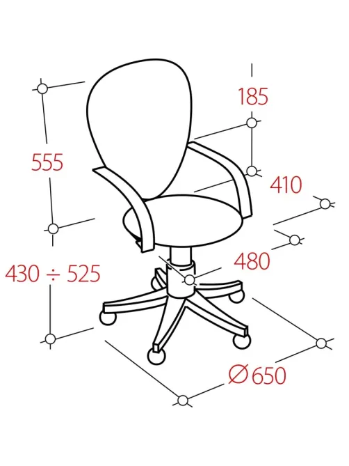 Кресло VB_EChair 225 DSL беж/черн Light-21 сетка/ткань хром