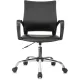 Кресло БР Комус Мебель Echair 396 LT, экокожа, черный, хром
