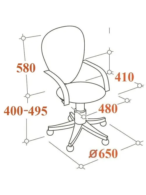 Кресло VB_EChair-224 DSL PPU к/з черный, хром