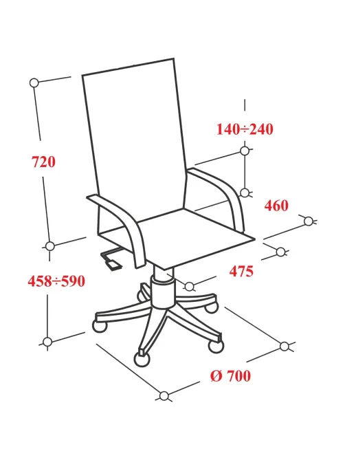 Кресло МТ_ErgoLife Set 11/подл.200/осн.Sit 052 Черный z13E.D.1.2A3