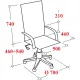 Кресло BN_Jl_EChair-593 TPU экокожа бежевый, алюминий