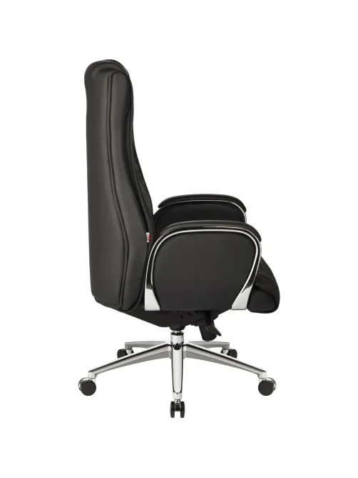 Кресло BN_Jl_Руководителя Echair-518 ML кожа черная, хром