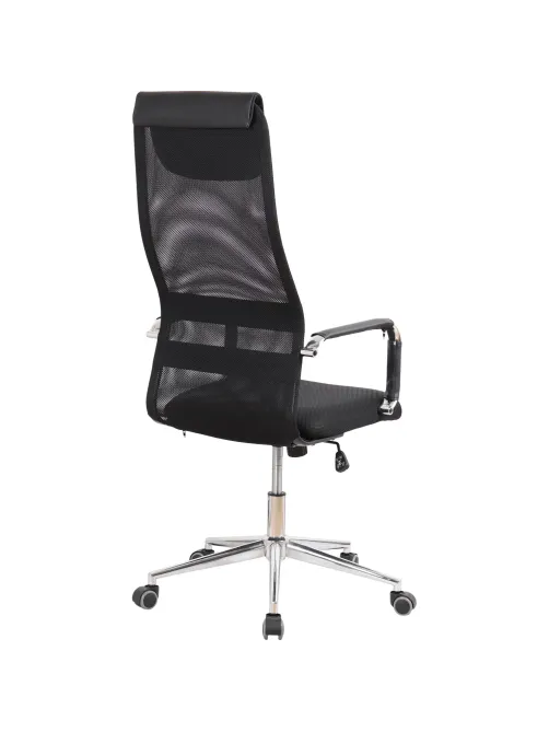 Кресло BN_SH_EChair-565 TW сетка/ткань черный, хром