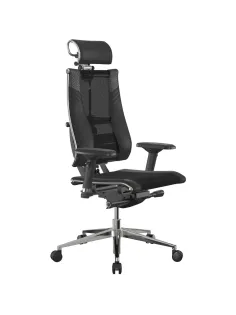 Кресло MT_Y 4DT B2-15D YM93+Infinity+carbon черный, крест.хр